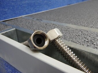 Плоская водяная отопительная панель 380x1100